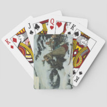 Dorf Burnt im Winter (von Albert Edelfelt)