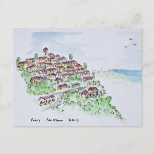 Dorf Cabris auf dem Hügel   Provence, Frankreich Postkarte
