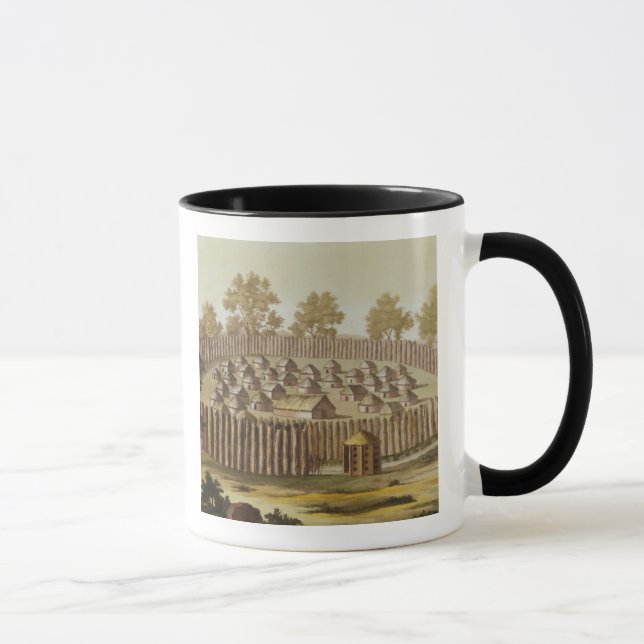 Dorf eines einheimischen Stammes in Florida, Tasse (Rechts)