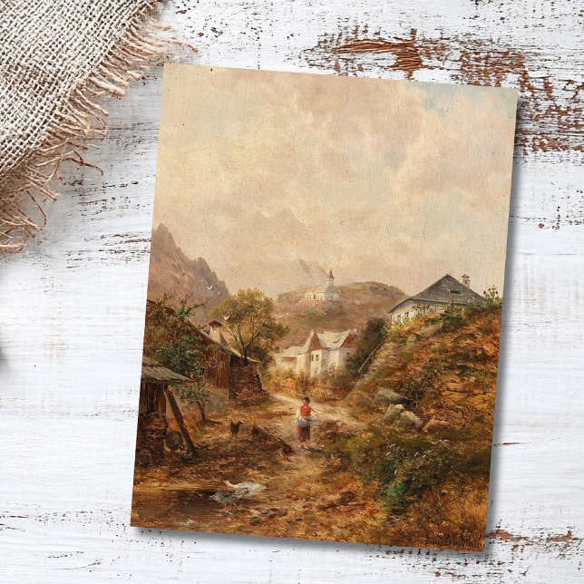 Dorf - Emil Barbarini Postkarte (Von Creator hochgeladen)
