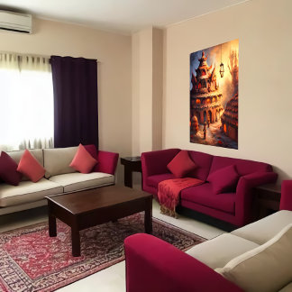 Dorf Gingerbread in Hell | AI Art Poster