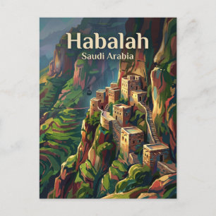 Dorf Habalah Saudi-Arabien Postkarte