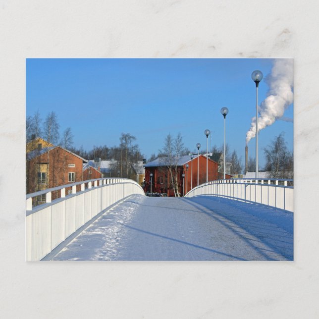 Dorf in Finnland Postkarte (Vorderseite)
