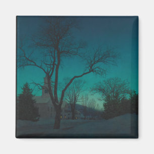 Dorf-Kirche am Dämmerungs-Magneten Magnet