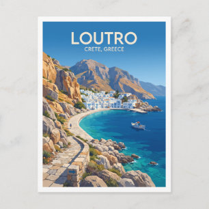Dorf Loutro Chora Sfakion Griechenland Postkarte