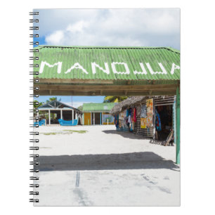 Dorf Mano Juan in Saona Dominikanische Republik Notizblock