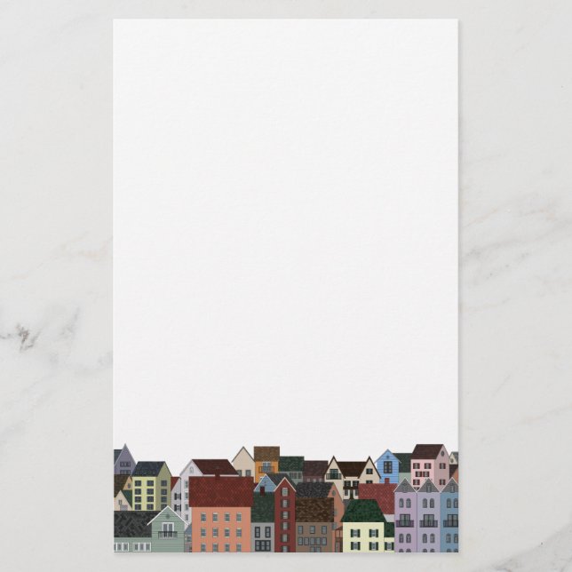 Dorf-Panorama Briefpapier (Vorderseite)