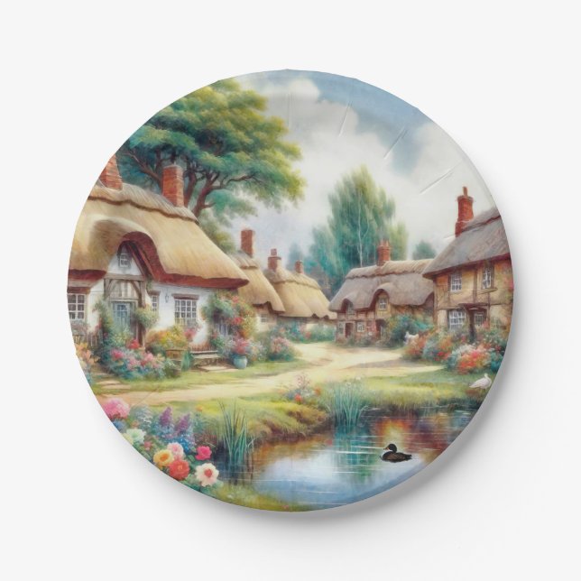 Dorf Pappteller (Vorderseite)
