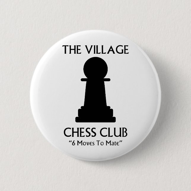 Dorf-Schach-Verein Button (Vorderseite)