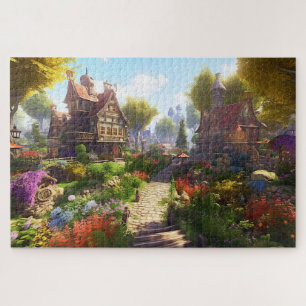 Dorf Schön Grün Bunt Weiblich Frühling