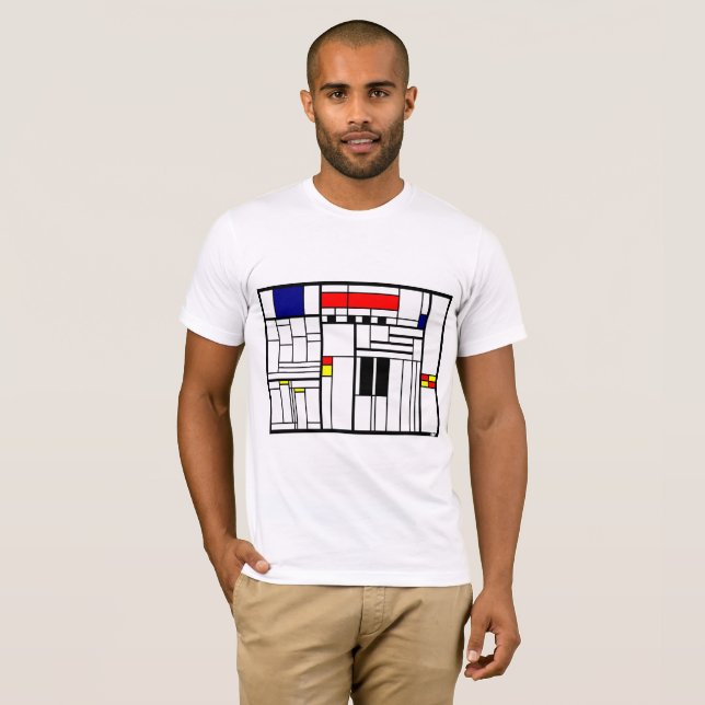 Dorf-Straßen quadrierten T-Shirt (Vorne ganz)