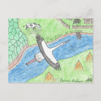 Dorf-Vibes Postkarte