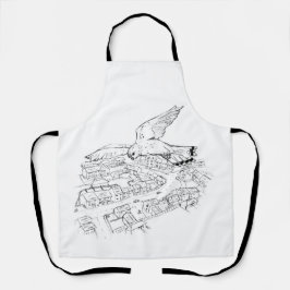 Dorfbild / Skizze Schürze