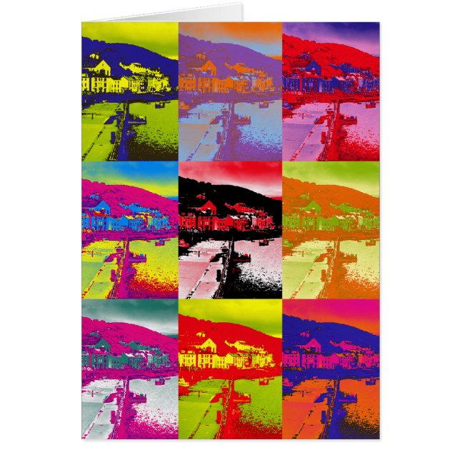 DÖRFER VON WALES GREETINGS CARD (Vorne)