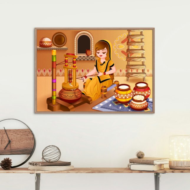 Dorffrauen knurren Butter mit Holzmadhani Poster (Von Creator hochgeladen)