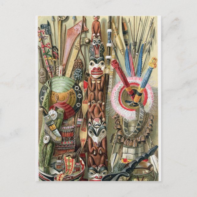 Dorfführer der Küste von Loango Postkarte (Vorderseite)