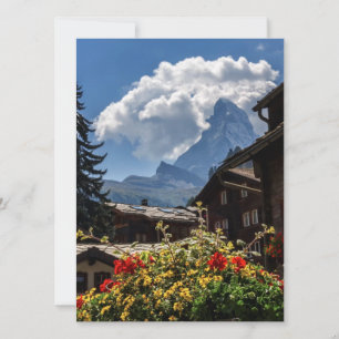 Dorfhäuser Matterhorn und Zermatt, Schweiz