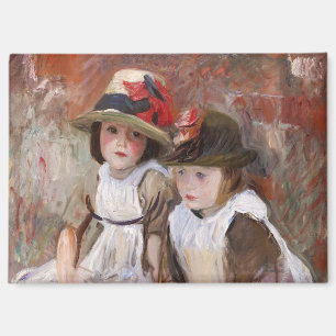 Dorfkinder in Sonnenhut von John Singer Sargent Magnet