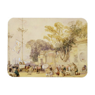 Dorfplatz in der Bucht von Hong Kong, überziehen  Magnet