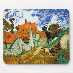 Dorfstraße in Auvers, Vincent van Gogh Mousepad