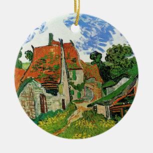 Dorfstraße von Vincent van Gogh Keramik Ornament