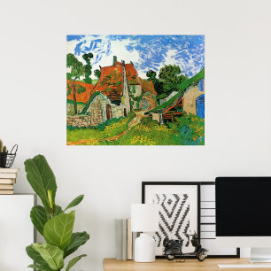 Dorfstraße von Vincent van Gogh Poster