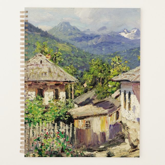 Dorfszene von Dubovskoy, 1911 Planer (Vorderseite)