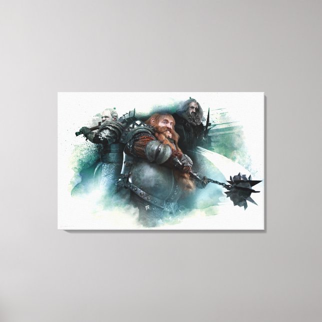 Dori, Bombur und Oin Graphic Leinwanddruck (Vorderseite)