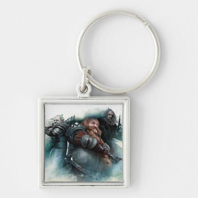 Dori, Bombur und Oin Graphic Schlüsselanhänger (Vorne)