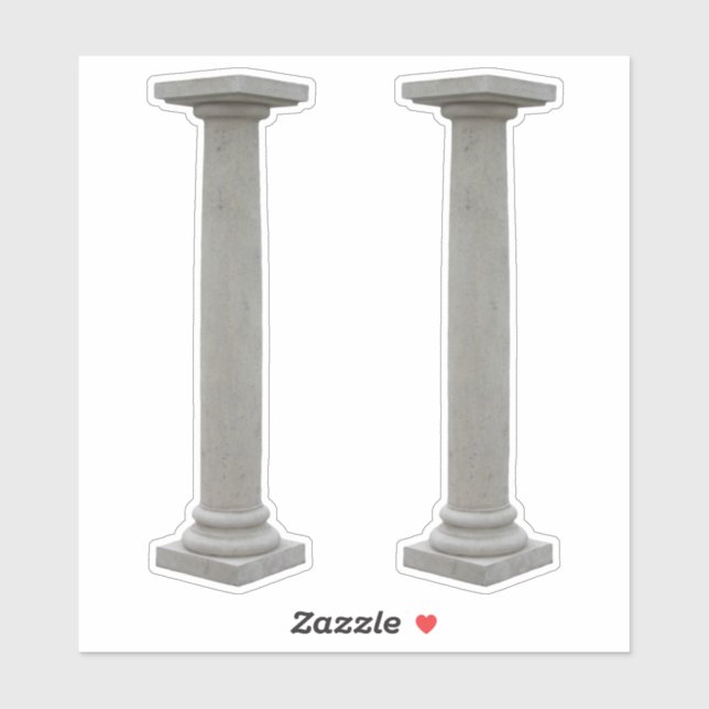 Doric Columns Sticker (Blatt)