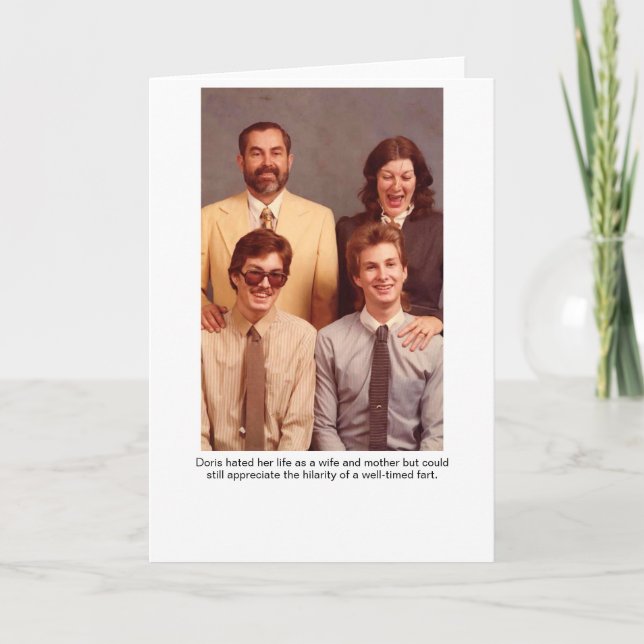 Doris Ehefrau und Mutter Grußkarte Karte (Vorderseite)