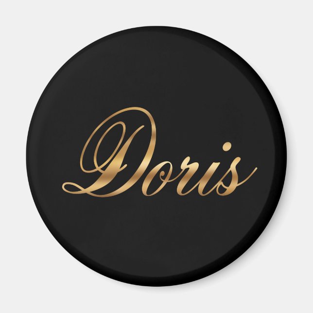 Doris gold Design Lettering Magnet (Vorne)