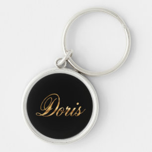 Doris gold Design Lettering Schlüsselanhänger