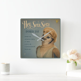 Doris Jay Album: eine Parodie Quadratische Wanduhr