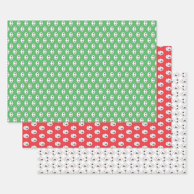 Doris the Dog Holiday Wrapping Paper Geschenkpapier Set (Set)