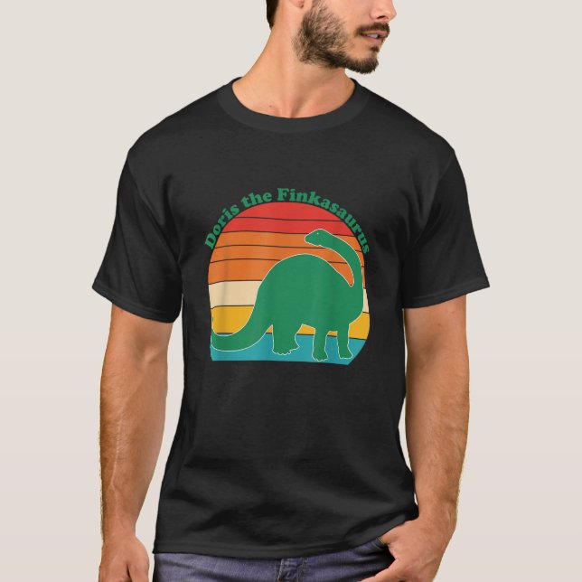 Doris The Finkasaurus Funny Apparel T-Shirt (Vorderseite)