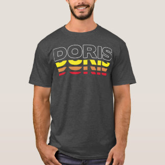 Doris Vorname Lustig Vintage Sonnenuntergang Doris T-Shirt
