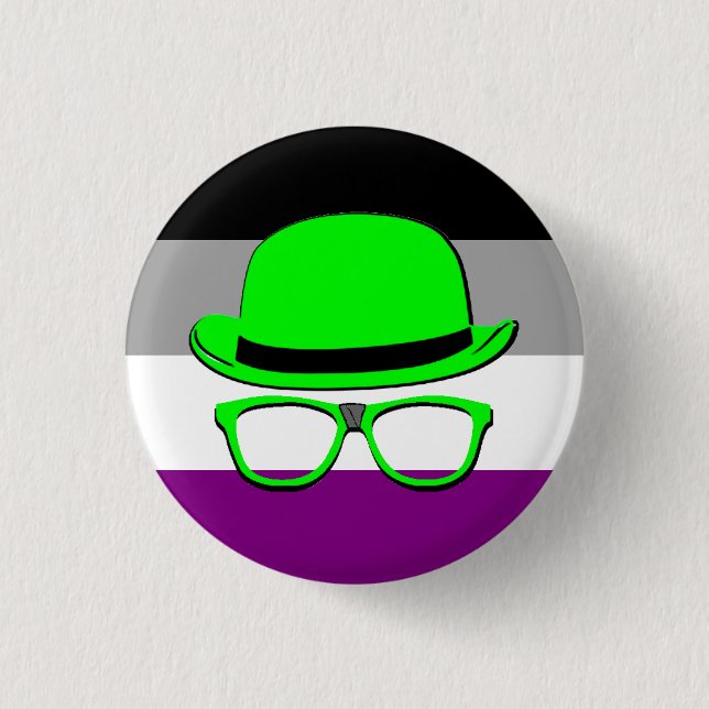 Dork Night Ace Pride Knopf Button (Vorderseite)