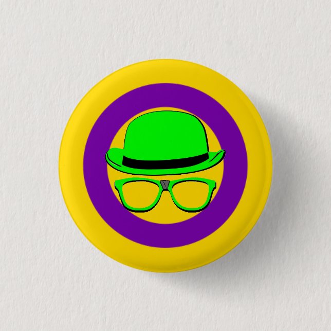 Dork Night Intersexuellen-Stolz-Button Button (Vorderseite)