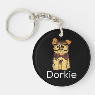 Dorkie Lustiger Dorky Yorkie Hund Schlüsselanhänger