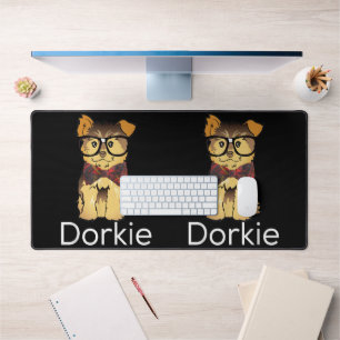 Dorkie Lustiger Dorky Yorkie Hund Schreibtischunterlage