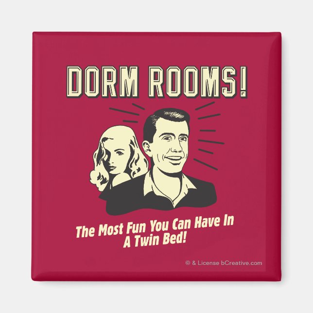 Dorm Room: Die meisten Spaß Zweibettzimmer Magnet (Vorne)