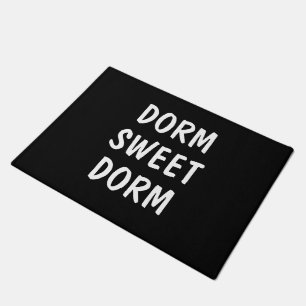 Dorm Sweet Dorm Bold Schwarz-weiß Willkommen Fußmatte