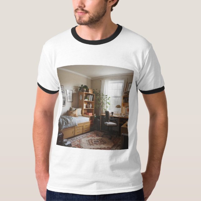"Dorm Sweet Dorm Cosy and Fun T-Shirt für College  (Vorderseite)