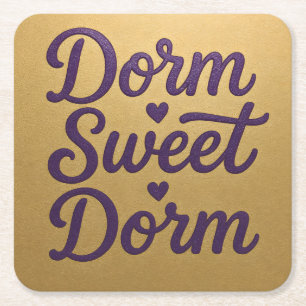Dorm Sweet Dorm Script Untersetzer Set