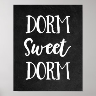 Dorme en tableau noir et blanc Sweet Dorm