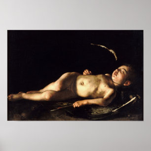 Dormir doux par Caravaggio - Poster