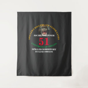 DORMITORY UNIVERSITY OF OREGON Team JERSEY Wandteppich