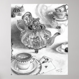 Dormouse Poster Alice im Wunderland Poster