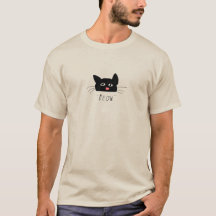 Dorne schwarze Katzenkatzenherz Nase Meow Shirt k